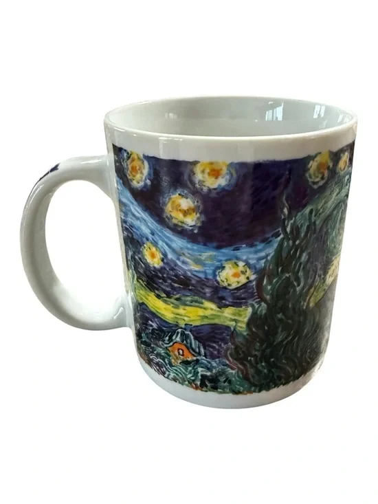 Chaleur Masters Collection Van Gogh Starry Night D. Burrows Coffee Mug 14oz - Picture 2 of 8